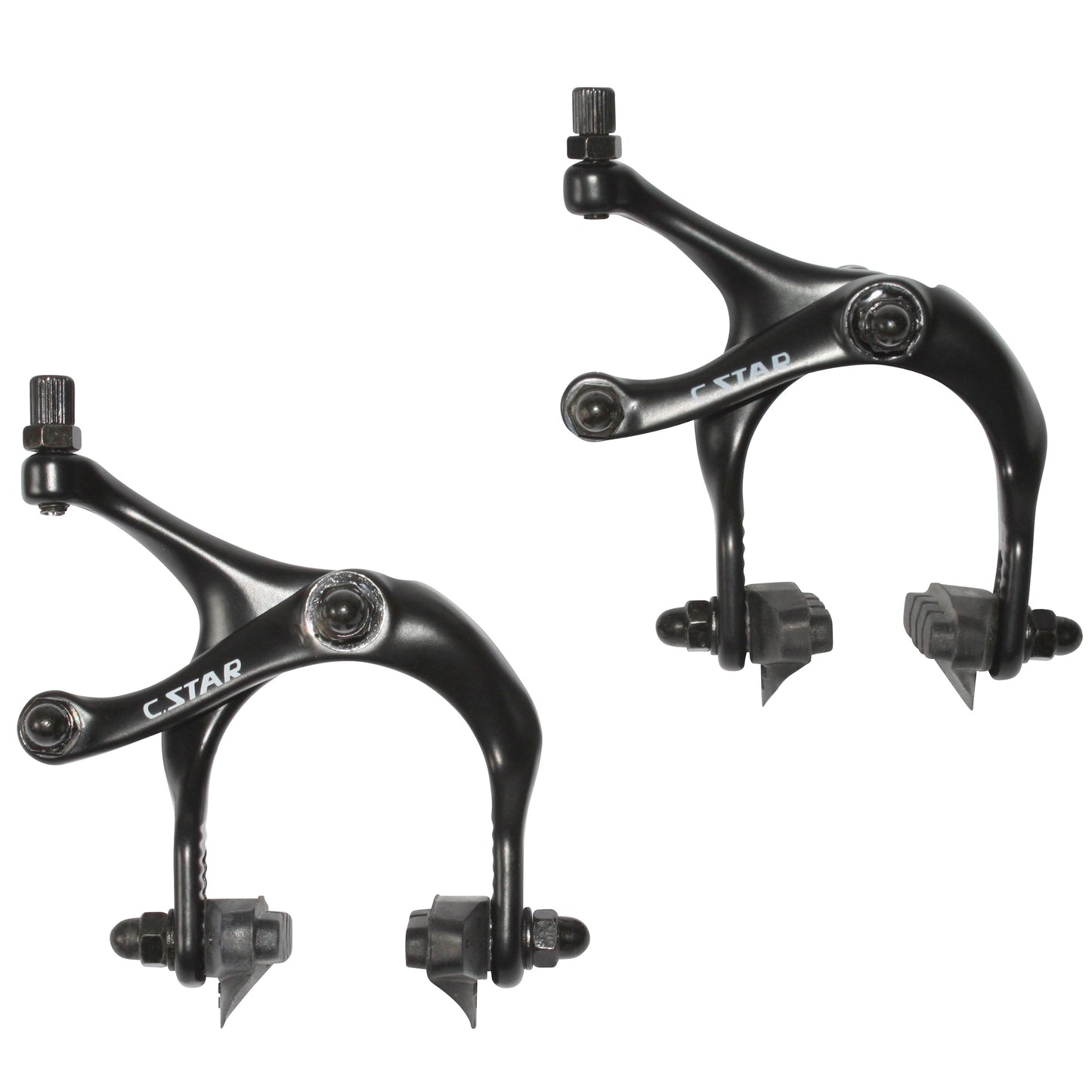 Newton Anodized Black Aluminum Road/Fixie Brake Caliper for 700c Wheel (Pair)