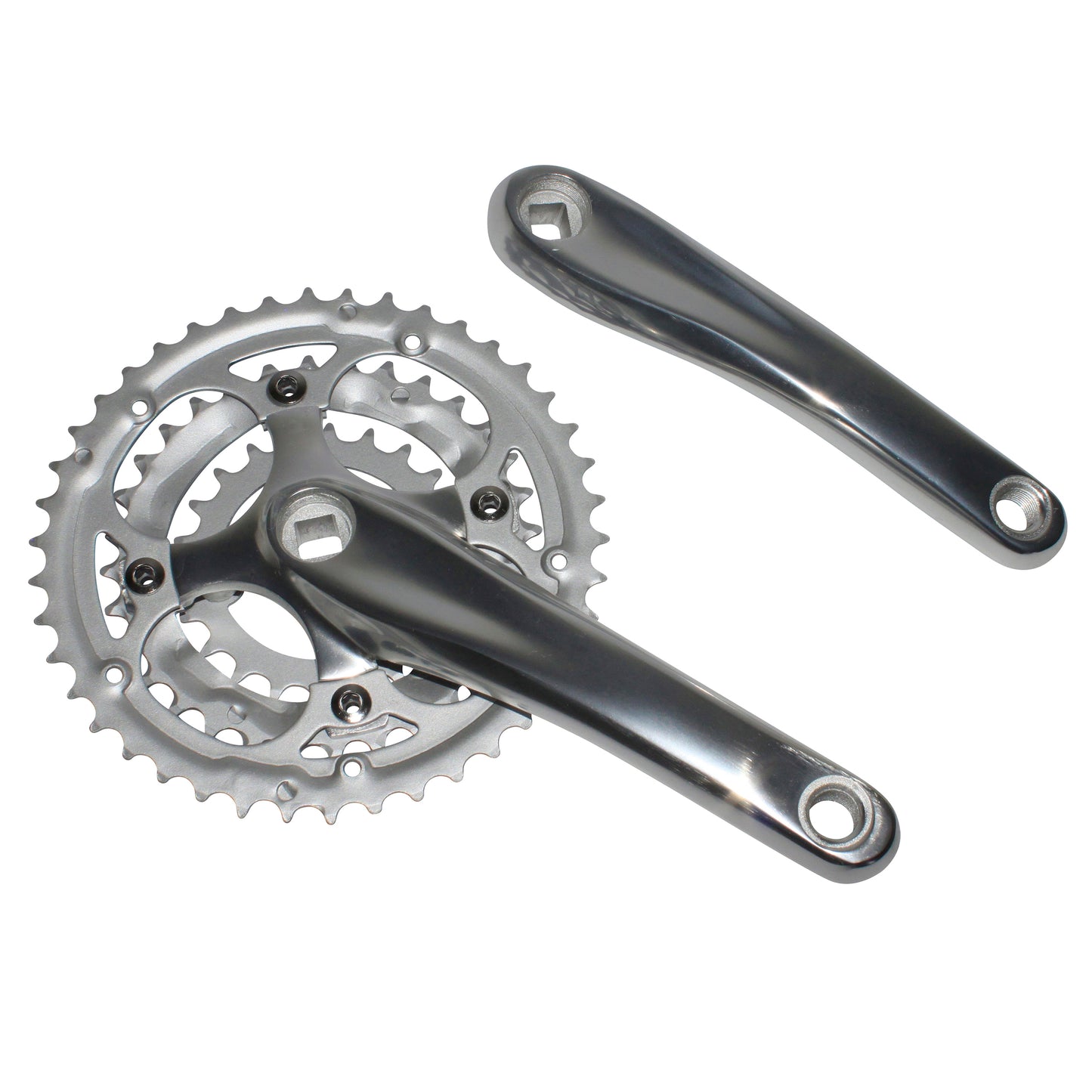 Pédalier VTT PCP alu argent 170 42x32x22