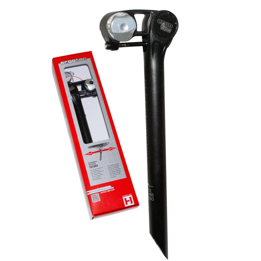 Tige de selle Ergotec Futura réglable -10/+50 mm diam 27,2 L400