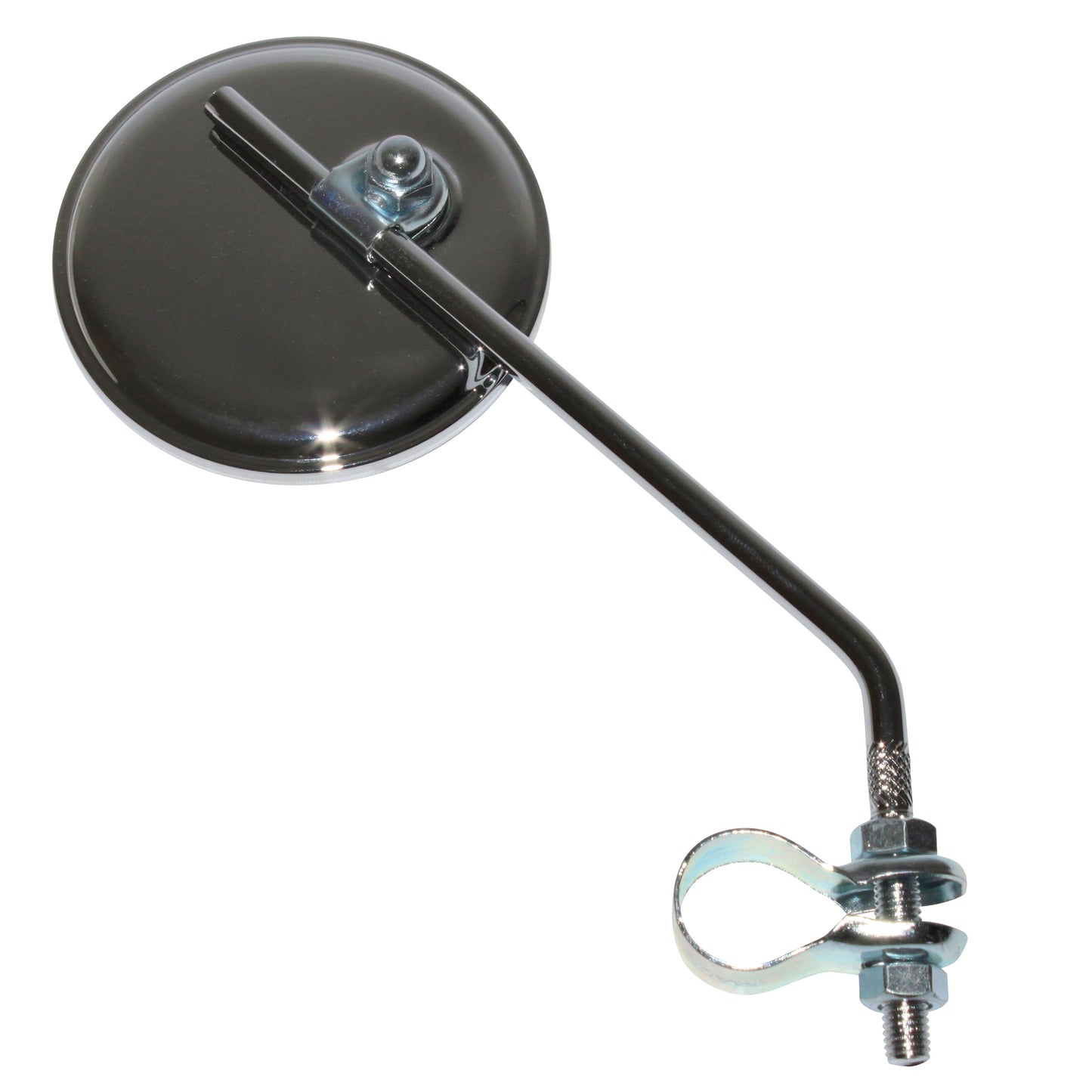 Rétroviseur vélo Newton rond acier chrome gauche-droit
