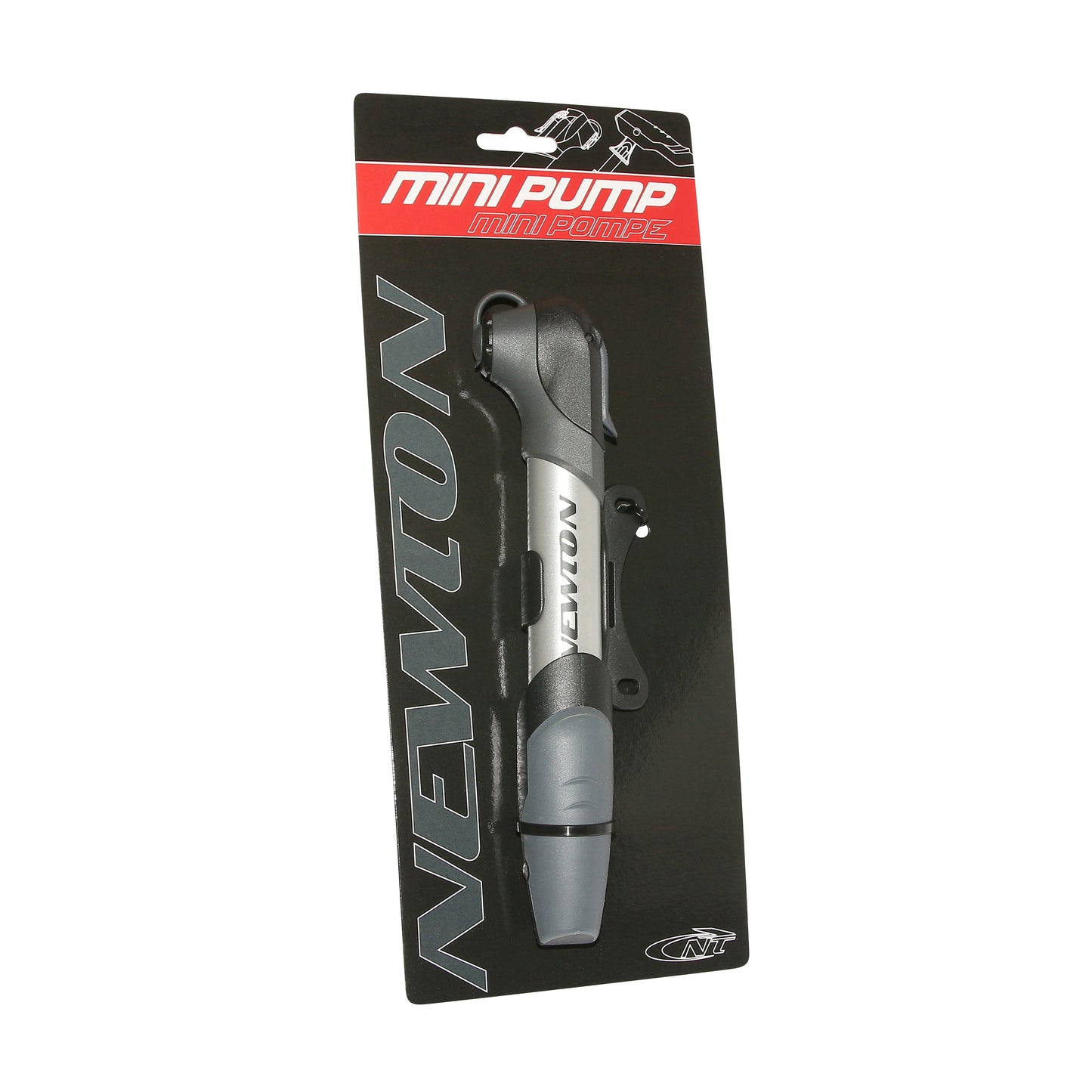 Pompe mini route VTT Newton Air2 argent 220mm