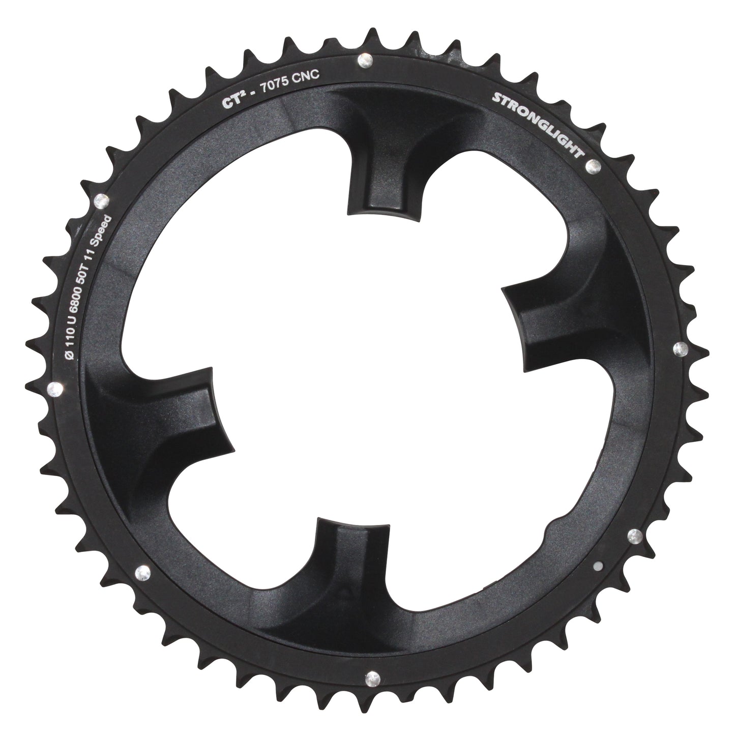 Plateau route Stronglight CT2 4 bras D110 pour Ultegra 6800 50D
