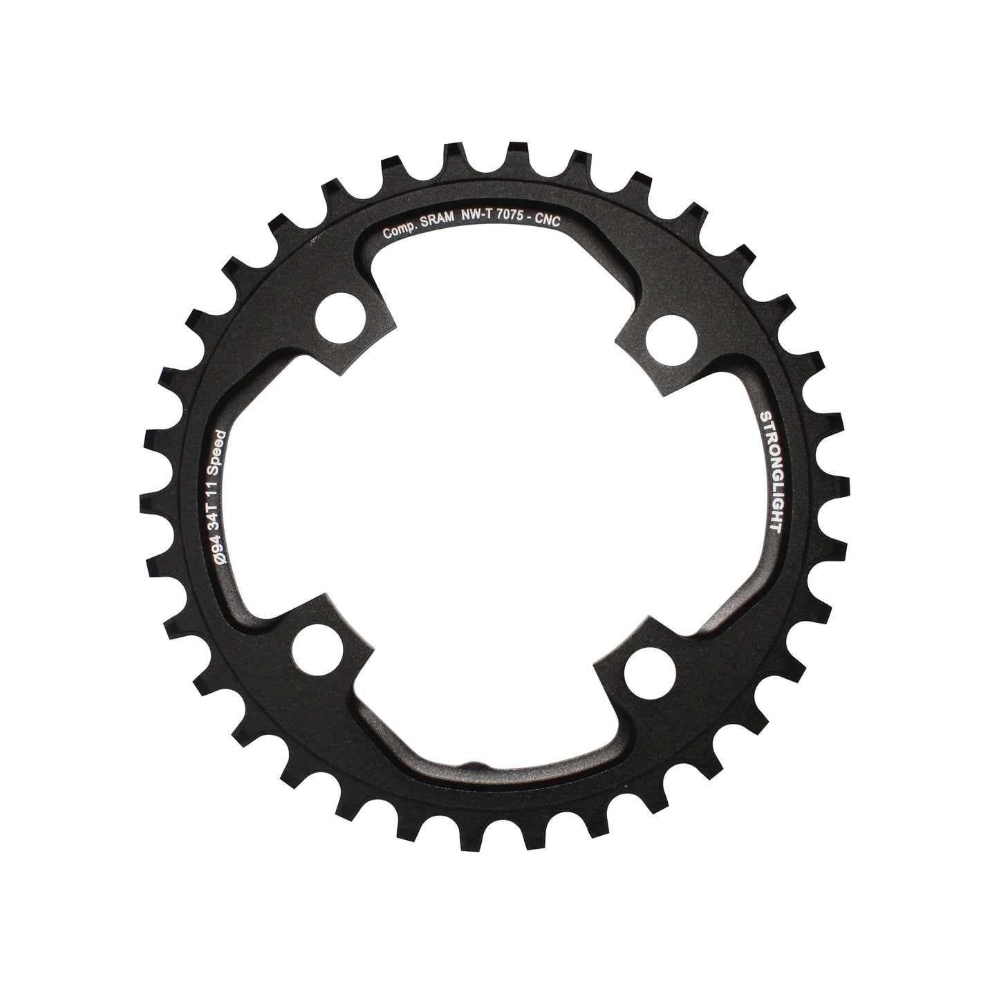 Plateau VTT 4 bras Stronglight D94 pour SRAM X01 mono 34D 11V NW
