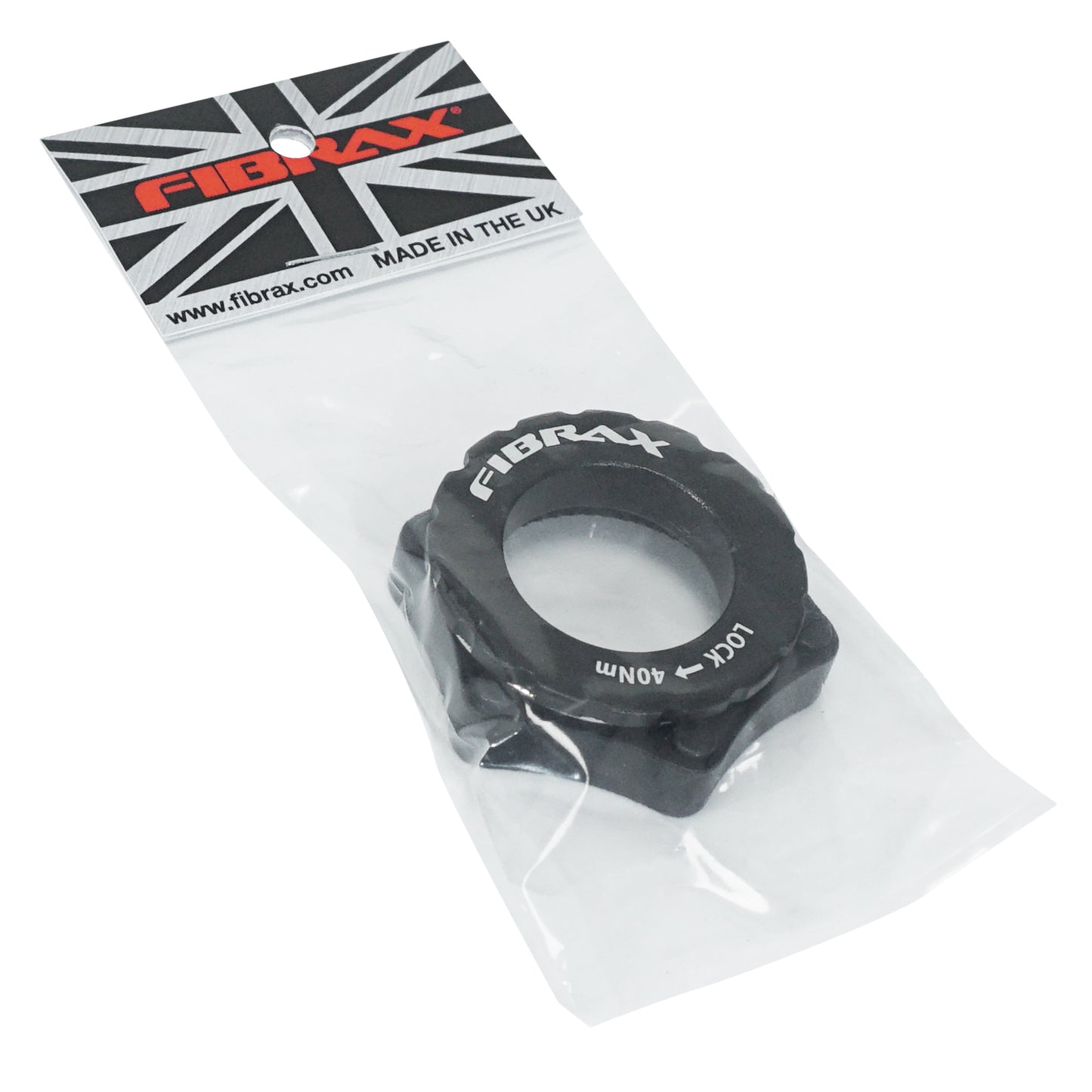 Fibrax Centerlock to 6-bolt disc brake adapter for all 12/15mm axles and standards