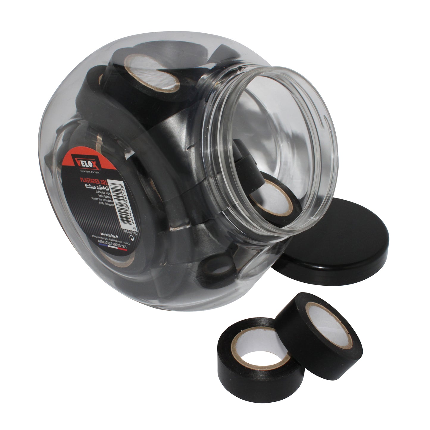 Ruban guidon VELOX Plastader noir jarre 30 rouleaux