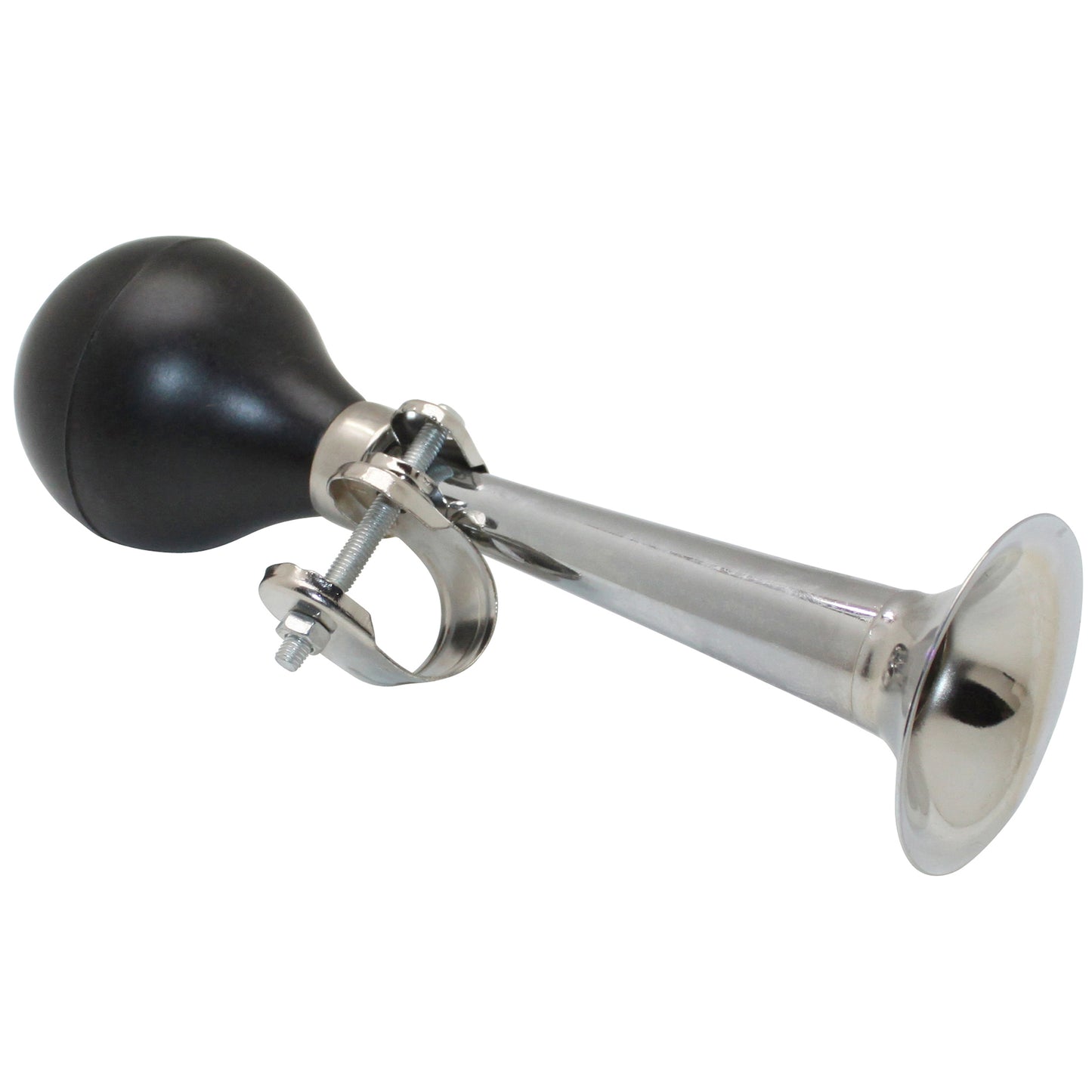 Sonnette à trompe vélo Hélicon droite chrome