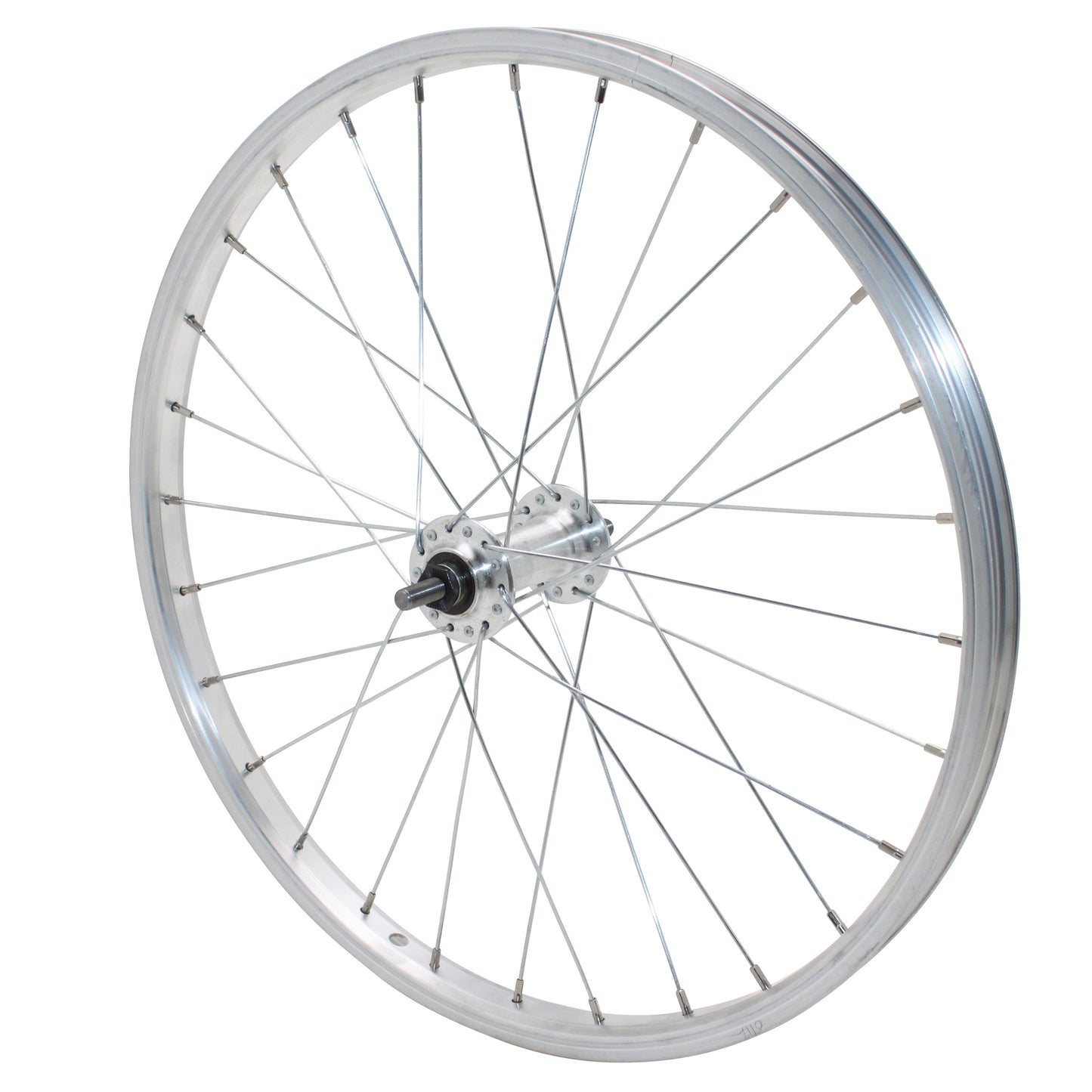 Roue VTT Velox patin 20" alu avant axe plein
