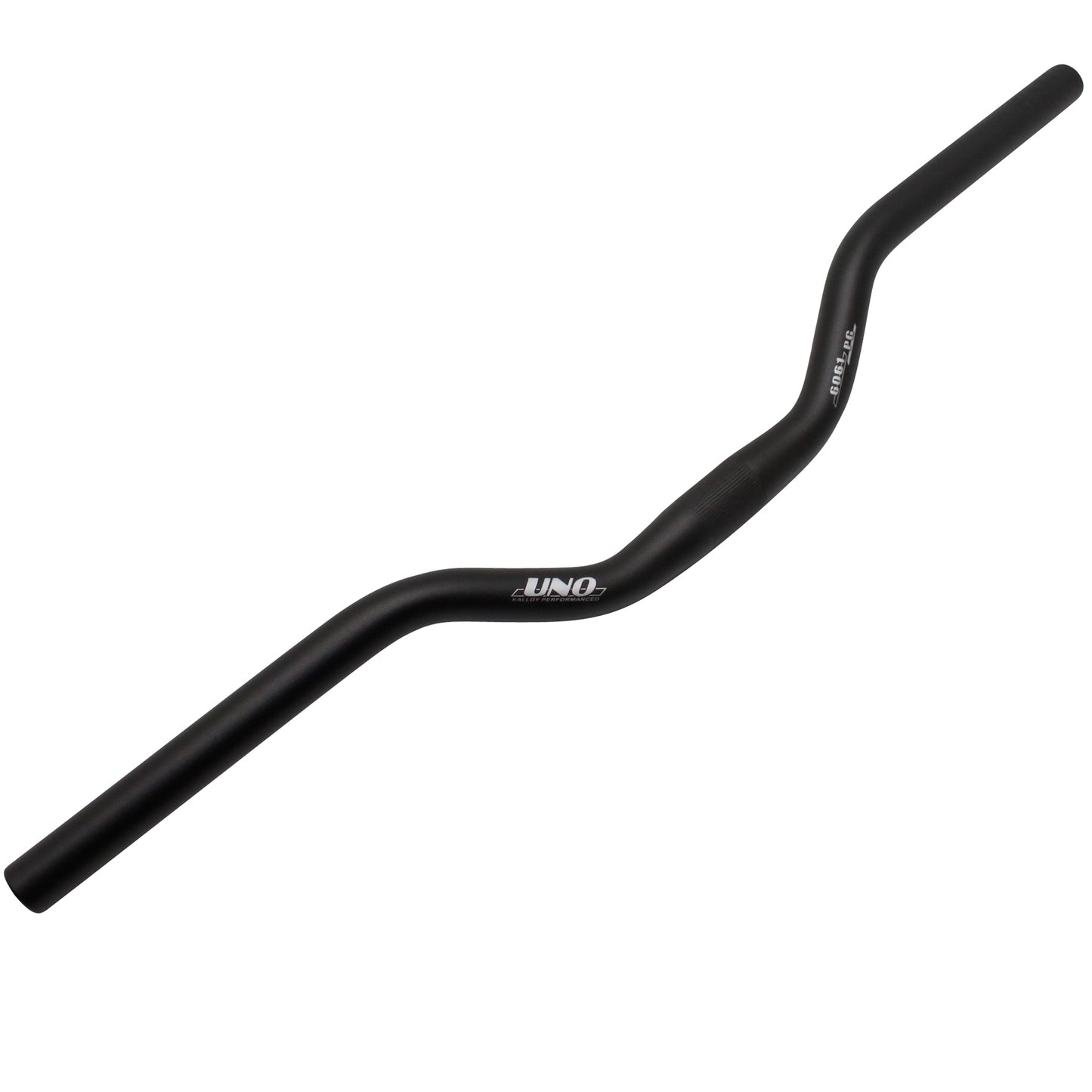 Cintre VTT demi relève alu noir mat 25,4mm l610mm hauteur 50mm