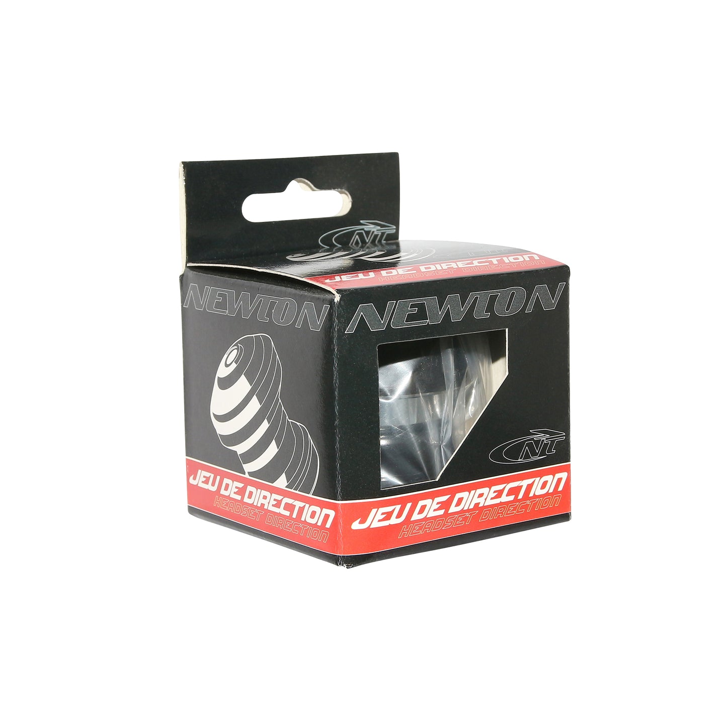 Jeu de direction fileté 1"1/8 Newton alu noir cage à billes