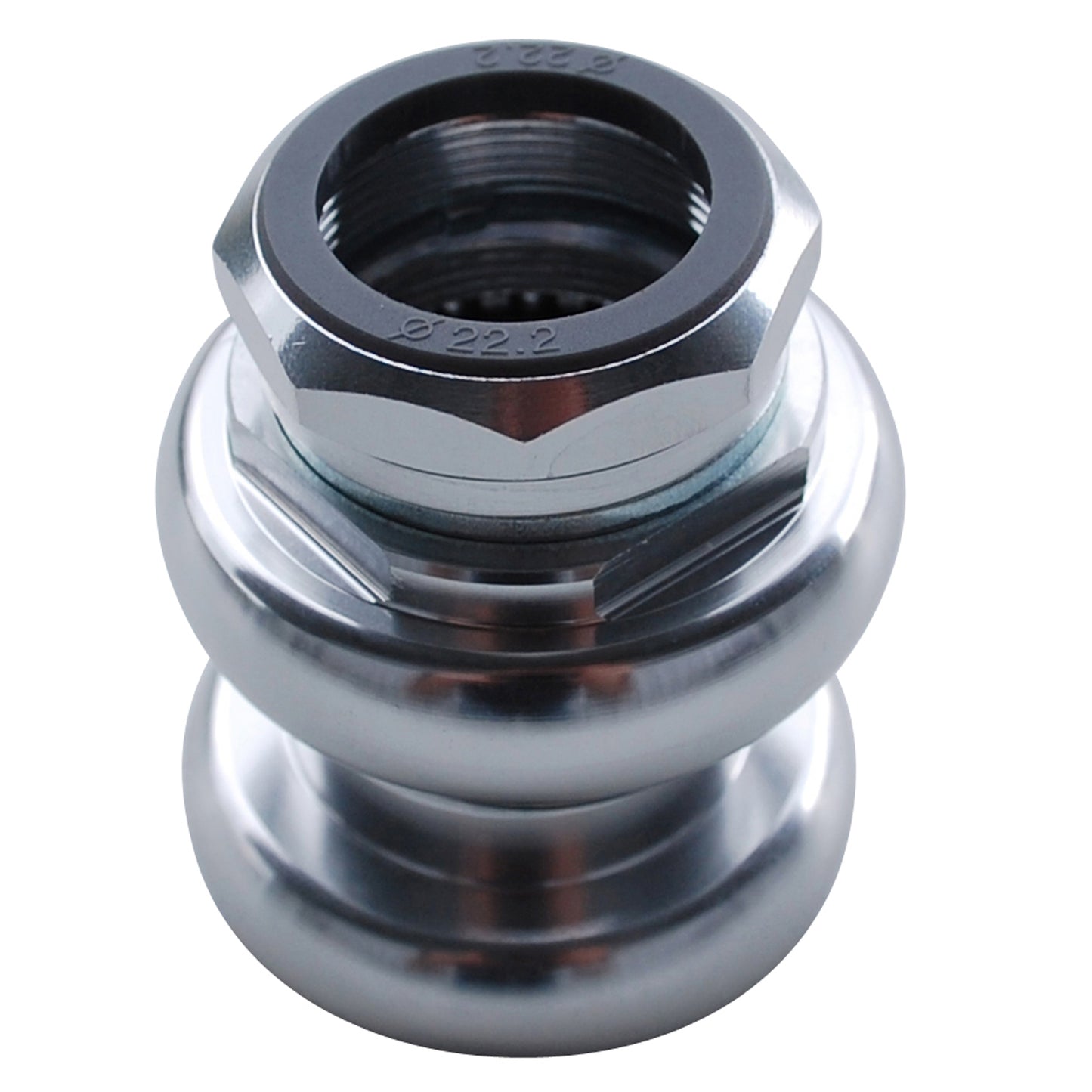 1" Threaded headset Newton silver aluminum caged ball bearings
