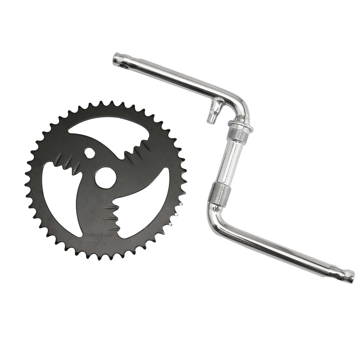 Pédalier BMX Fauber monobloc acier 44 dents pédale 1/2