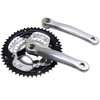 Pédalier VTT PCP alu argent 170 48x38x28
