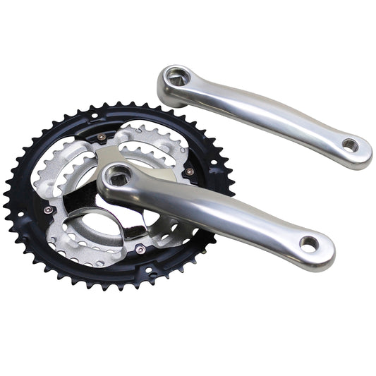 PCP MTB Crankset silver aluminum 170 48x38x28