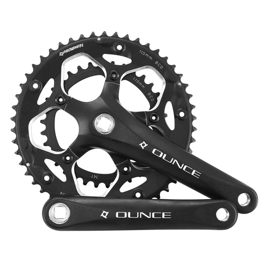 PCP black compact road crankset 170 50x34
