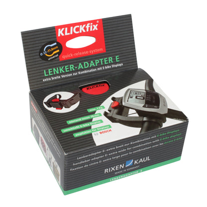 Klickfix Anti-theft E-bike Front Basket Mount 22-31.8