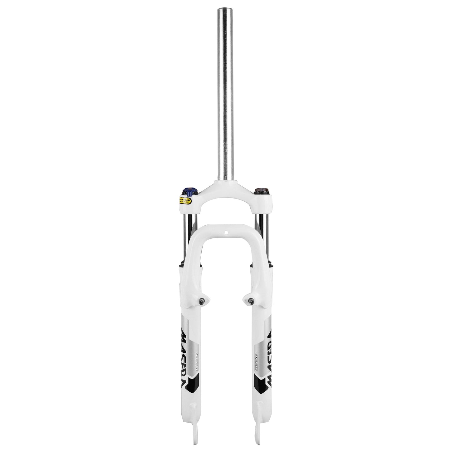 26" Zoom 386mlo MTB fork, adjustable-lockable white coil, 60mm travel, smooth steerer 285mm 1-1/8"-28.6