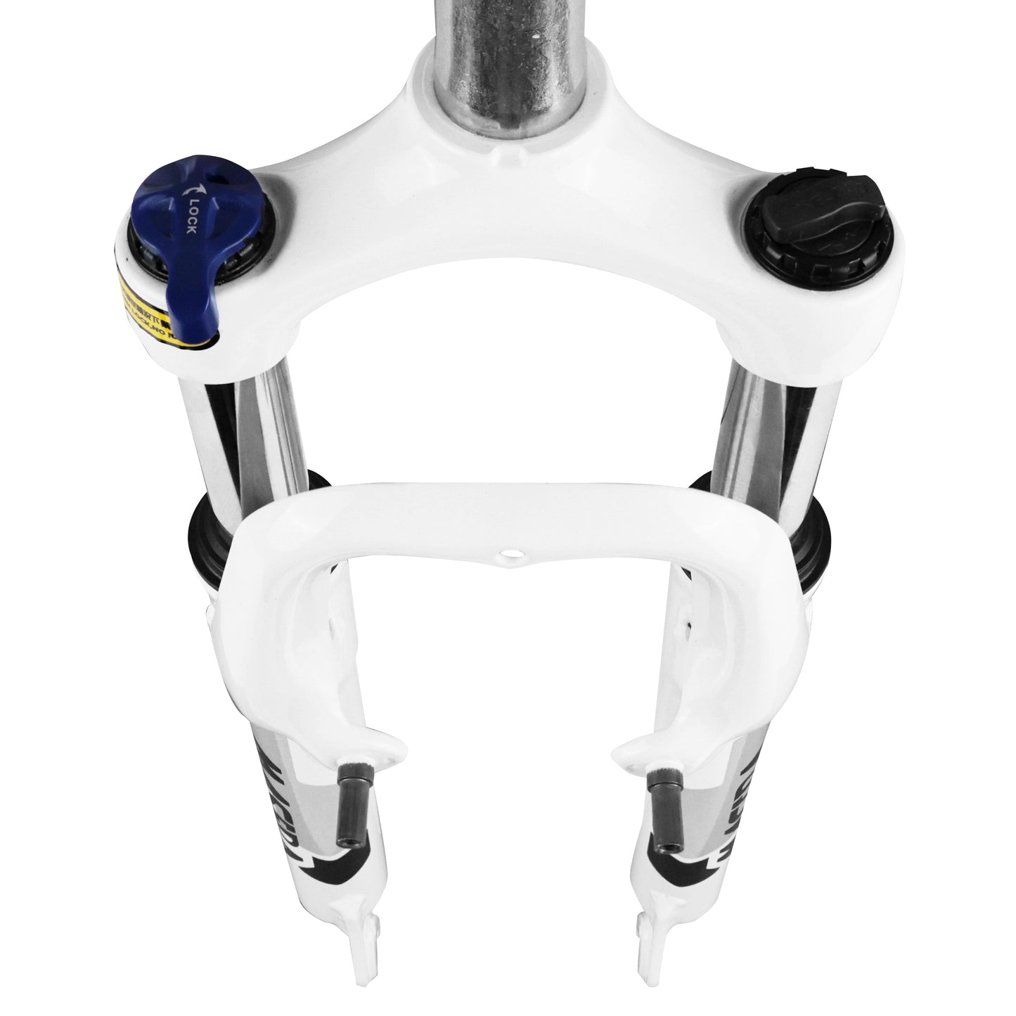 26" Zoom 386mlo MTB fork, adjustable-lockable white coil, 60mm travel, smooth steerer 285mm 1-1/8"-28.6