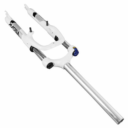 26" Zoom 386mlo MTB fork, adjustable-lockable white coil, 60mm travel, smooth steerer 285mm 1-1/8"-28.6