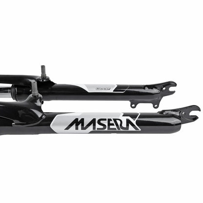 Fourche VTT 27.5 " Zoom 386mlo à ressort noir réglable-blocâble deb. 60mm pivot lisse 296mm 1''1-8-28,6