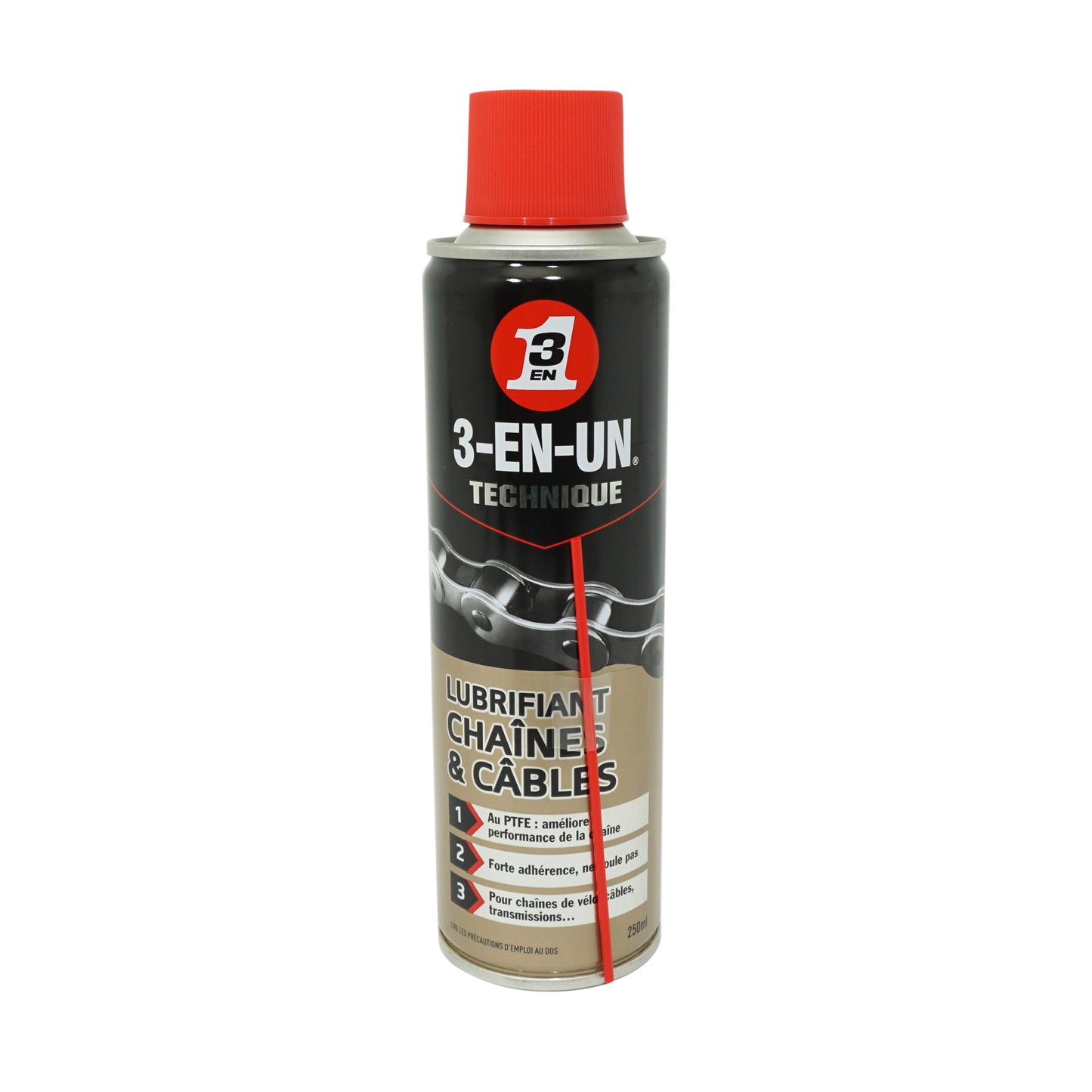 Lubrifiant WD/40 3/en/un PTFE pour chaîne et câble (aérosol 250 ml)