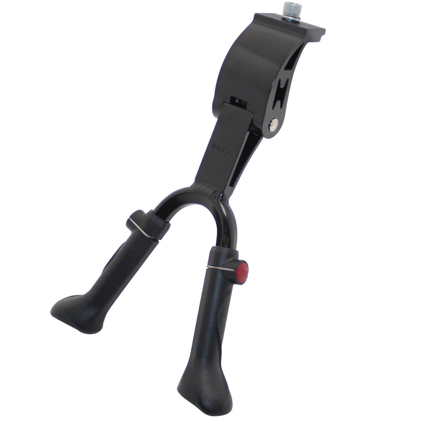 Béquille vélo double centrale Newton 24-28" réglable alu noir