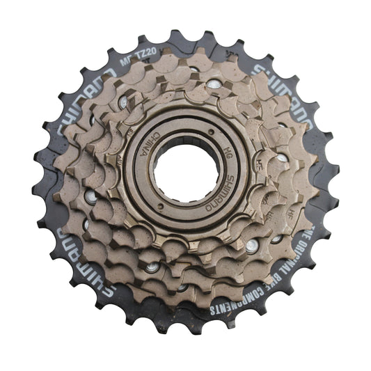 6V Shimano freewheel 14-28 bronze-black workshop fitting