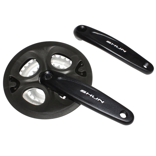 PCP Black-X aluminum black mountain bike crankset 170 42x34x24