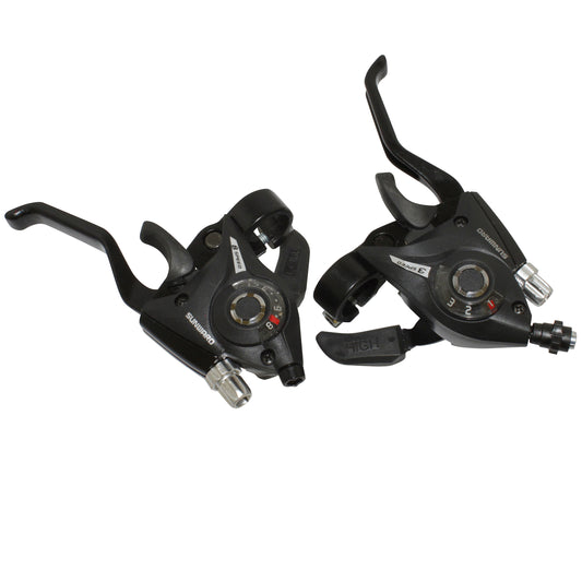 MTB brake levers PCP 3x8S aluminum V-brake black