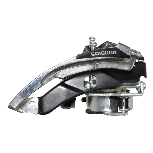 Aluminum MTB front derailleur, top and bottom pull, 31.8 and 34.9 clamp for all 42 and 48-tooth chainsets -PCP-