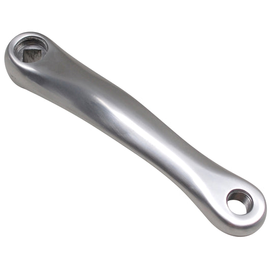 Left crank Newton aluminum wide silver 175mm