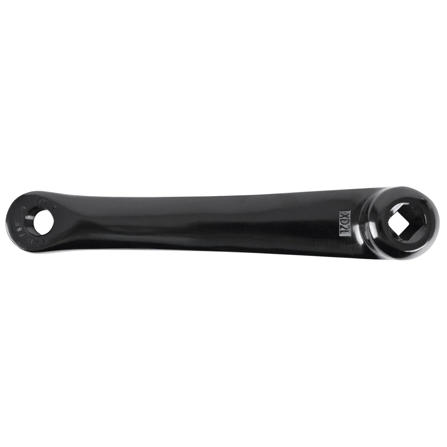 Manivelle gauche Newton alu étroite noir 175mm