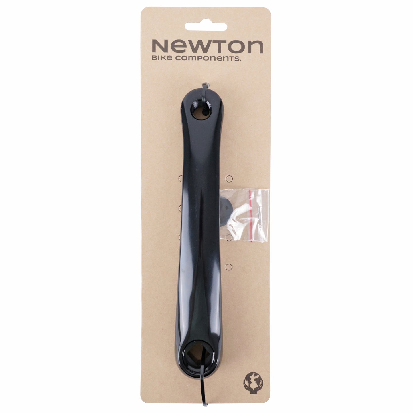Manivelle gauche Newton alu étroite noir 175mm