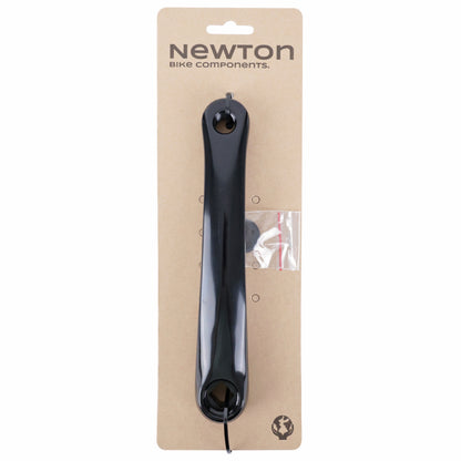 Manivelle gauche Newton alu étroite noir 175mm