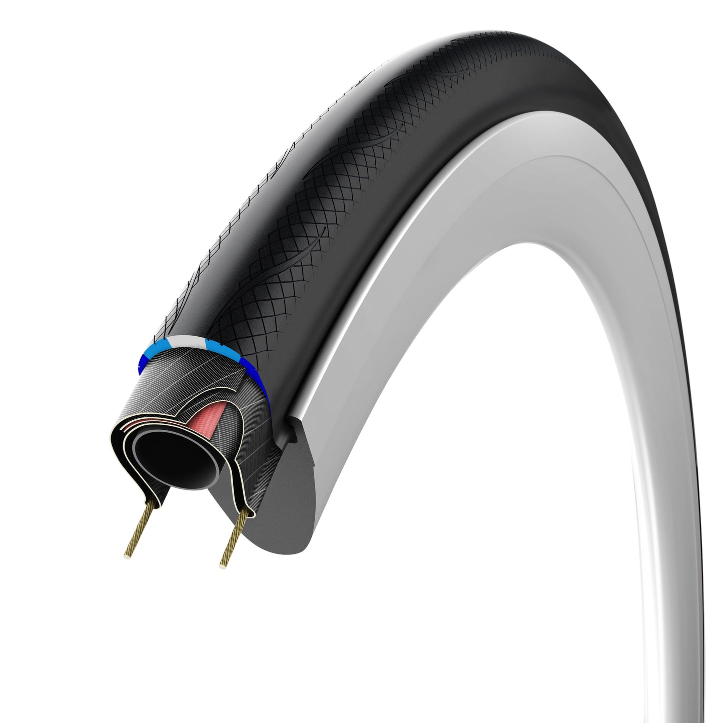 Pneu Route 700 X 25 Vittoria Rubino Pro 4 Noir Graphene 2.0 TS (25-622)