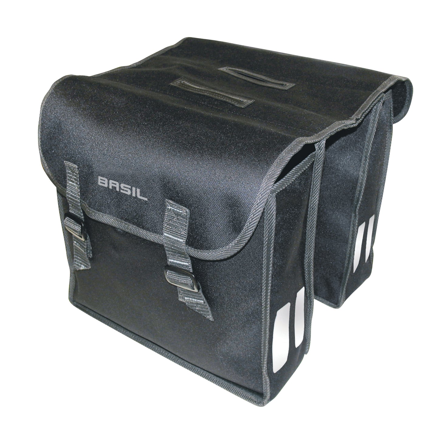 Sacoche arrière vélo double Basil mara l 26l noir 35x10x33cm