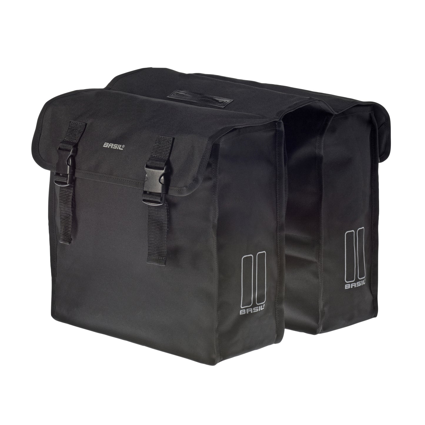 Basil Mara XL Double Bike Pannier 35L Black 35x15x30cm