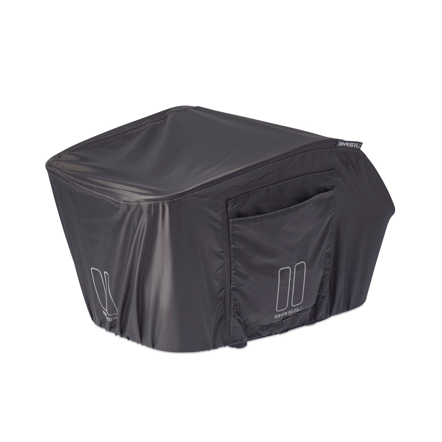 Housse pour panier Basil large gris