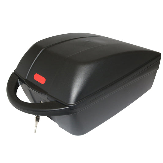 Polisport 11L black bicycle top case with key plate L28cm x W21cm x H16cm / max weight 5kgs