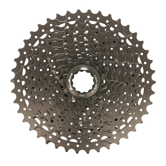 Cassette 10v. Sunrace ms3 11-42 VTT pour Shimano noir (11-13-15-18-21-24-28-32-36-42) (2 blocs + pignons)
