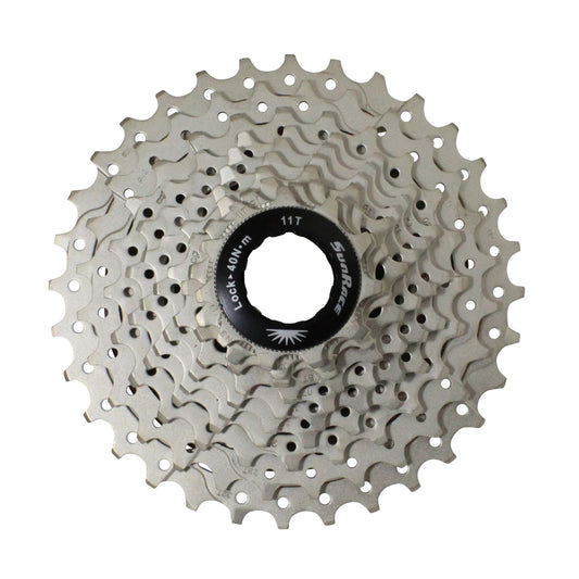 Cassette 10v. Sunrace rs1 11-32 route pour Shimano (niveau 105) métallique argent (11-12-13-15-17-19-21-24-28-32)