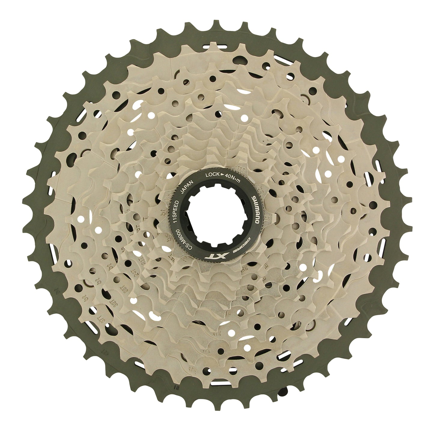 11-speed cassette. Shimano XT M8000 HG 11-42 (11-13-15-17-19-21-24-28-32-37-42)