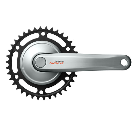 Pédalier city Shimano Nexus argent 170 38 dents
