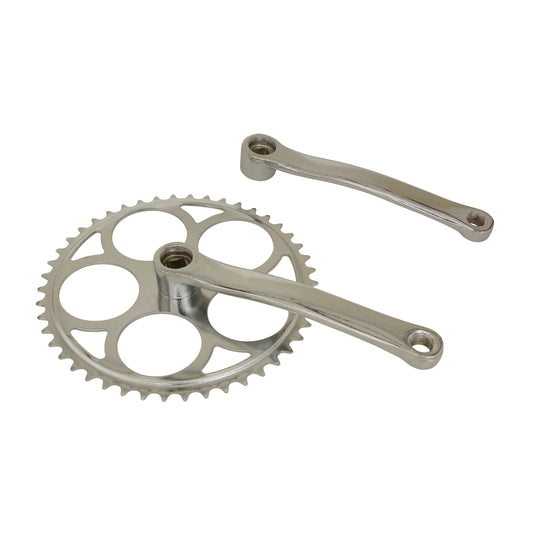 Crankset city PCP chromed steel 170 46 teeth chainring