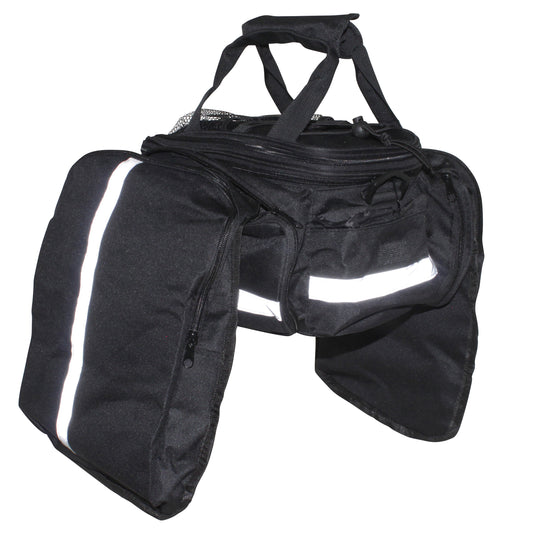 Newton n1 rear bike bag with rack attachment and waterproof panniers with Velcro fasteners l 30cm x w 17cm x h 13cm