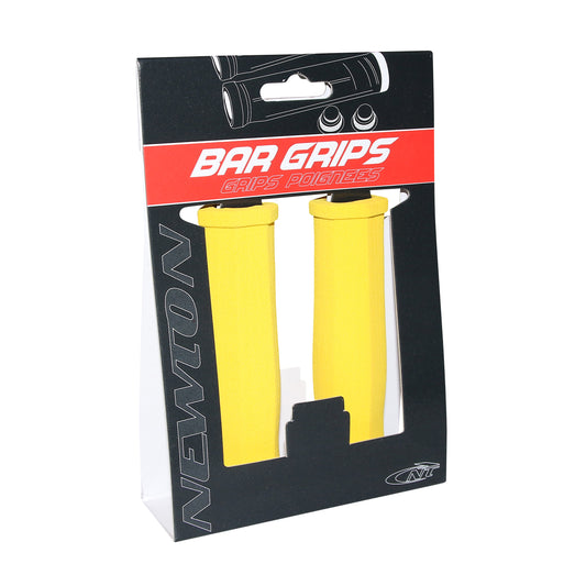 Poignées City VTT Newton mousse haute densité jaune 125mm