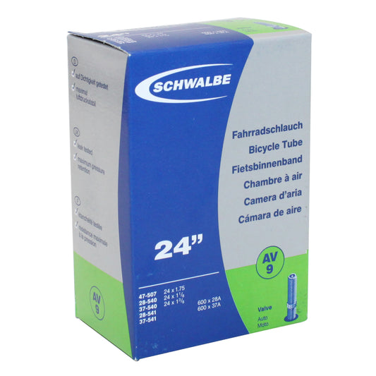 Chambre à air invalide 24 x 1 3-8 city 600 x 28-37 Schwalbe valve standard (av9)
