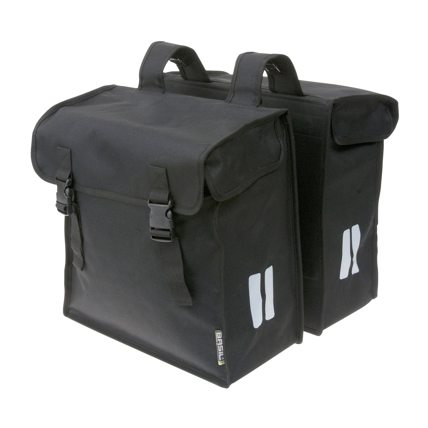 Basil Mara XXL Double Bicycle Pannier 47L Black 45x16x36cm