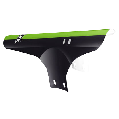 Garde-boue VTT avant Velox Colori noir/vert fixation fourche