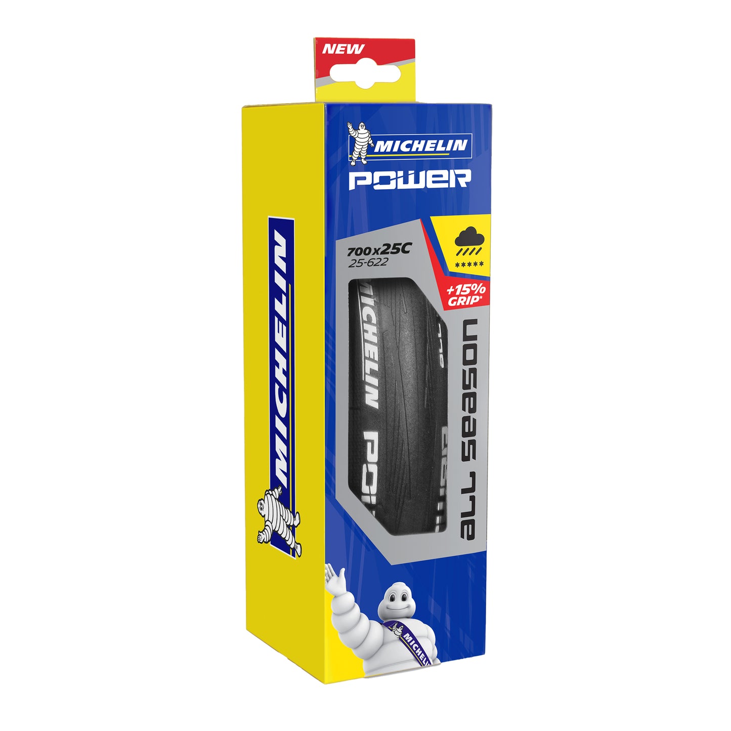 Road Tire 700 X 25 Michelin Power All Season Black TS (25-622)