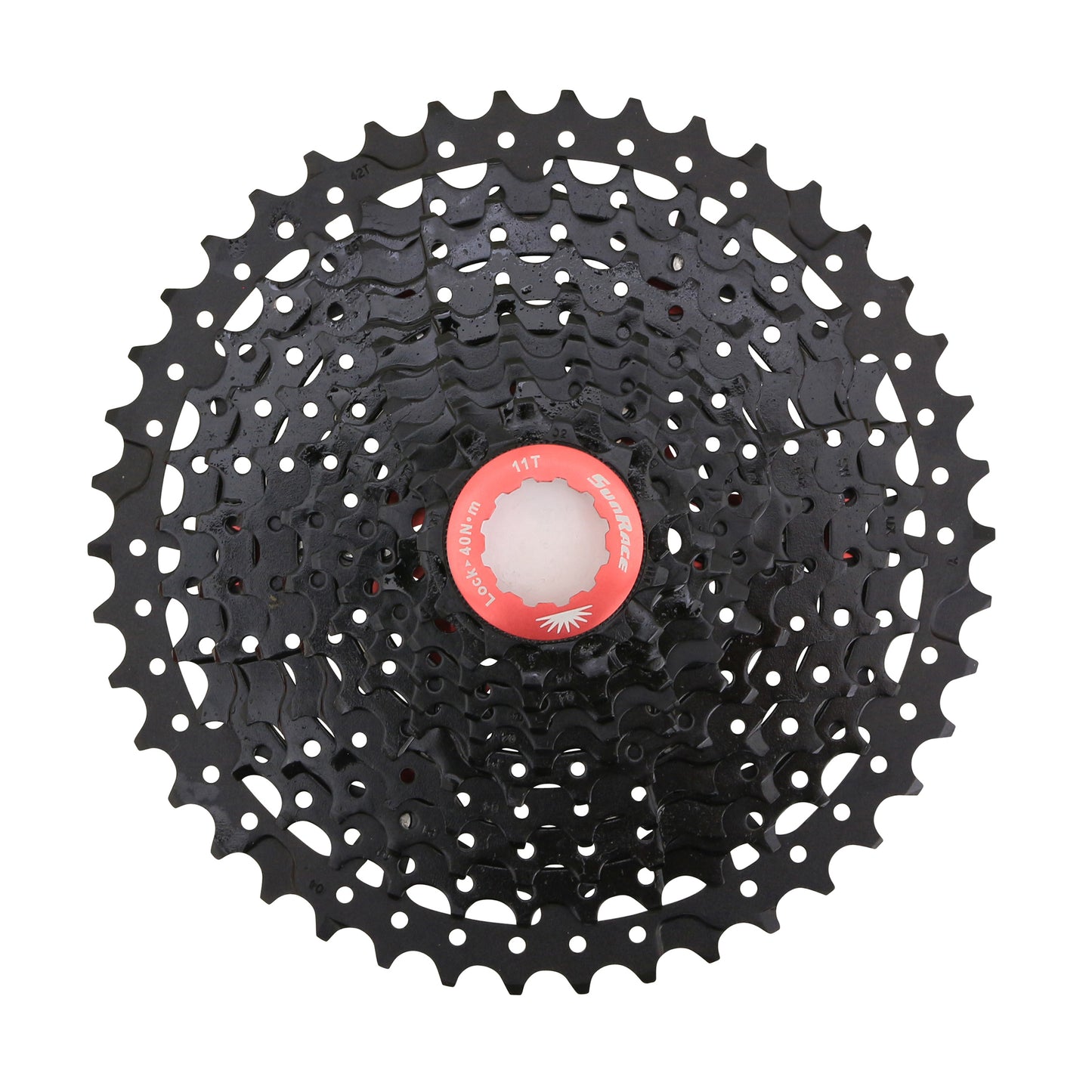 Cassette 11v. Sunrace mx8 11-42 VTT pour Shimano noir (11-13-15-17-19-21-24-28-32-36-42)